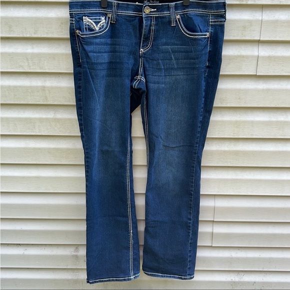 Love Indigo | Premium Denim Boot Cut Blue Jeans Plus Size 16W